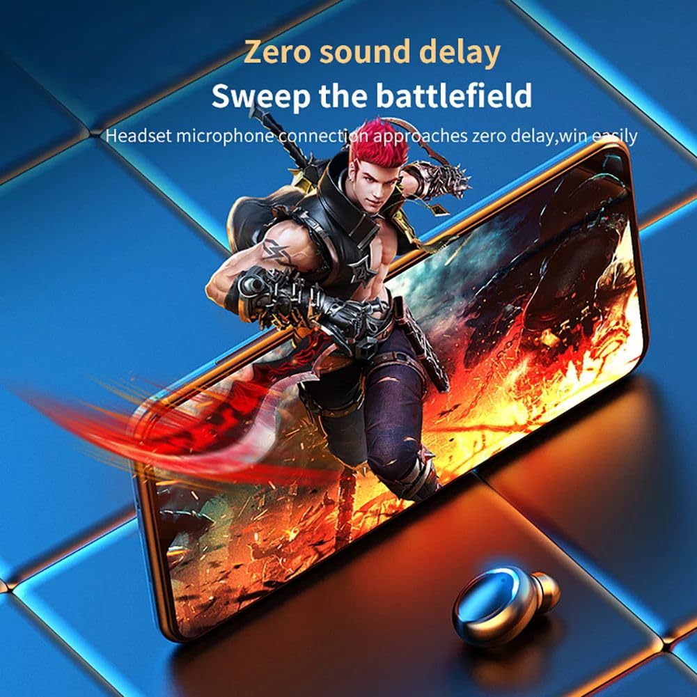 **Wireless Bluetooth Earbuds with 3000mAh Charging Case & Phone Charging, IPX5 Waterproof, Hi-Fi Stereo Sound, Touch Control, Compatible with iOS/Android – Ideal for Running, Gym, Travel & Daily Commute**