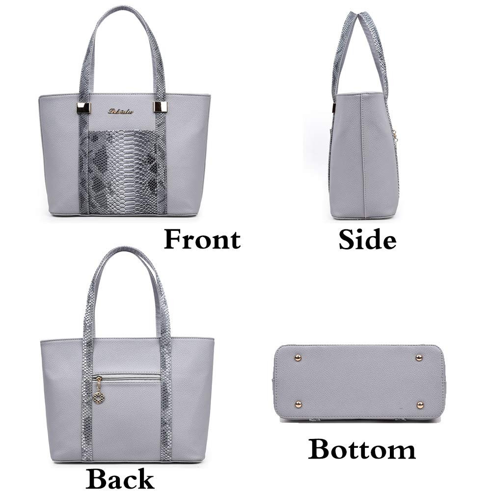 6-Piece Women's PU Leather Handbag Set - Top Handle Tote, Clutch, Wallet & Card Holder for Work, Travel & Daily Use