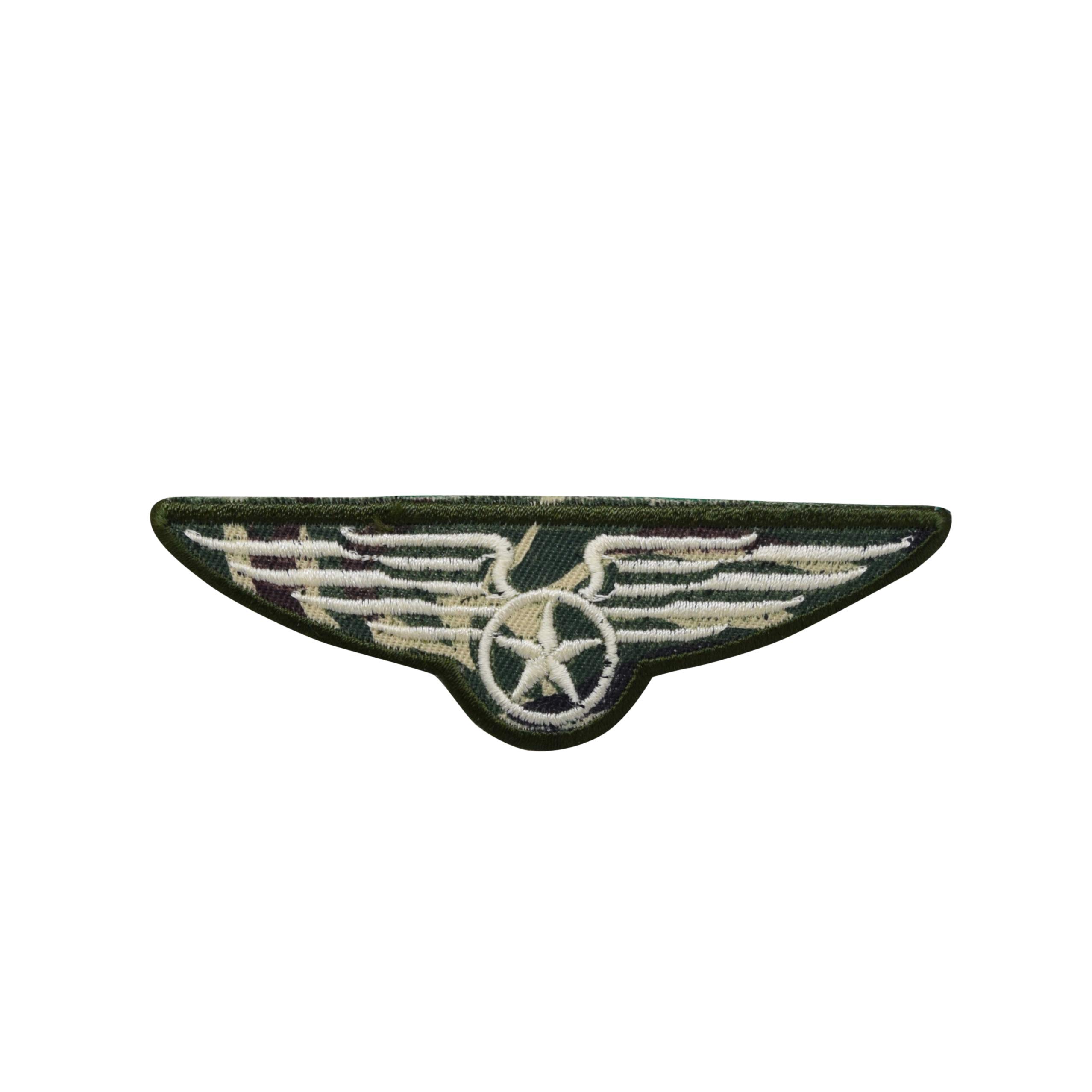 Military Wings Embroidered Iron-On Patch for Jackets, Hats & Bags - Durable Embroidered Badge for Uniforms, Vests & DIY Crafts