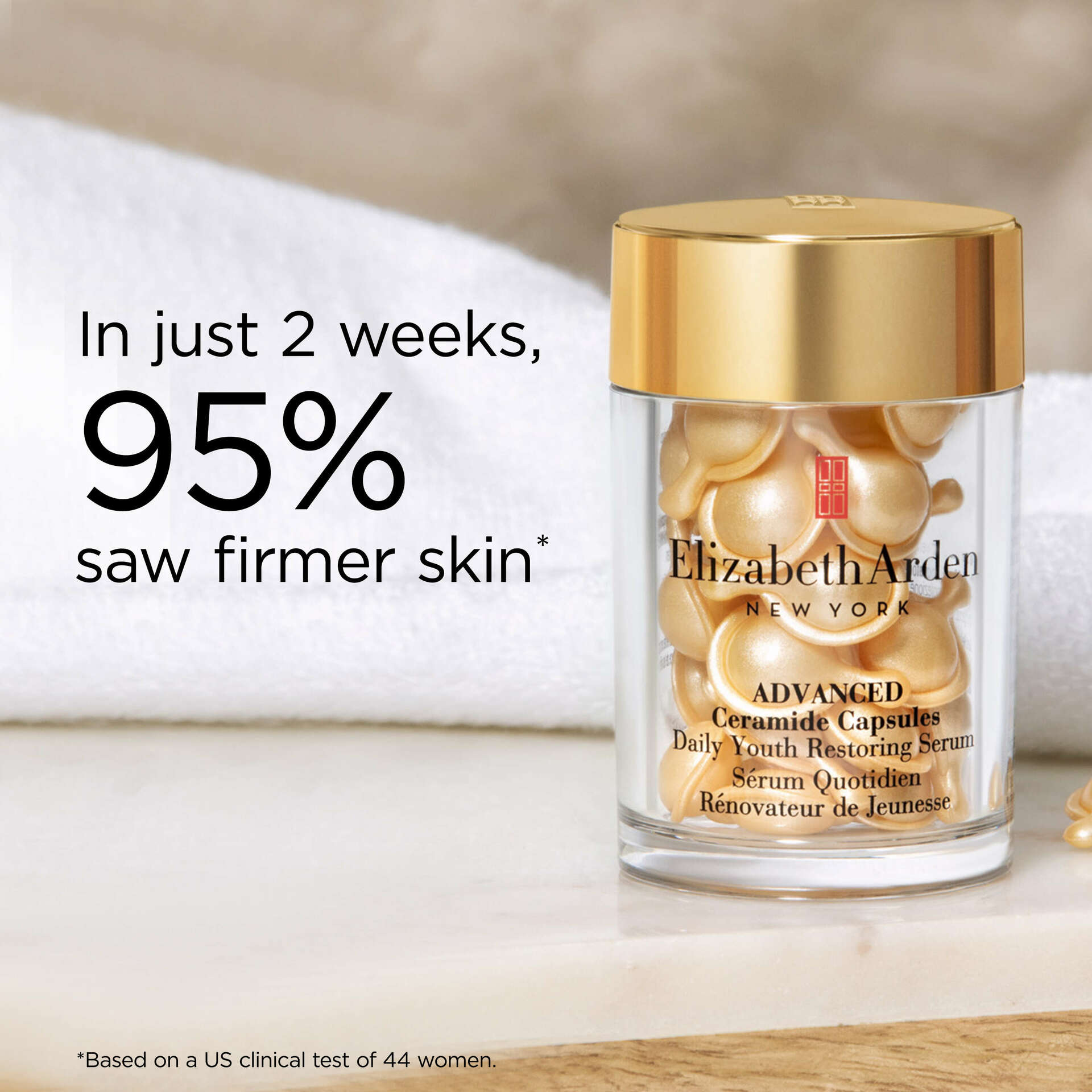 Premium Ceramide Capsules & Eye Serum Set for Anti-Aging & Hydration - Face & Under Eye Treatment for Wrinkles, Fine Lines & Dry Skin | Day & Night Skincare Routine