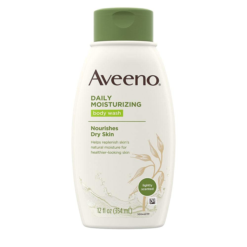 Aveeno Active Naturals Daily Moisturizing Body Wash - 18oz (Pack of 10) | Fragrance-Free & Hypoallergenic | For Dry & Sensitive Skin | Perfect for Shower & Bath Time Hydration