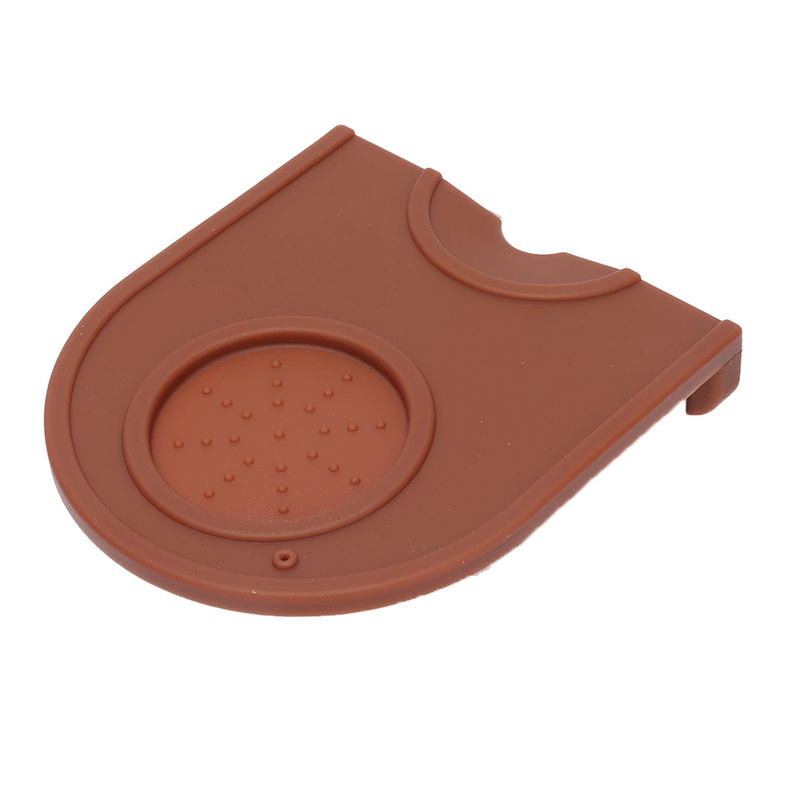 Non-Slip Silicone Coffee Tamper Mat - Soft & Safe Tamping Pad for Espresso Machines - Perfect for Home, Coffee Shop & Office Use (Brown) - Ideal for Baristas & Coffee Enthusiasts