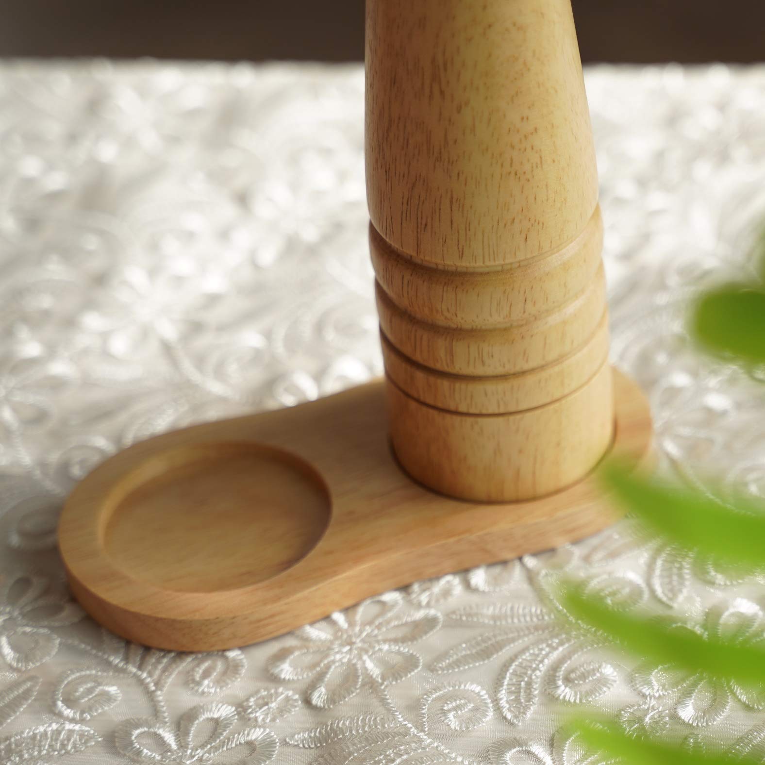 Premium Rubber Wood Salt and Pepper Mill Tray - 5.5cm/2.17