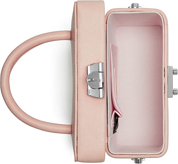 LaBante London Vegan Leather Crossbody Bucket Bag - Pink Top Handle Shoulder Purse for Women | Stylish 'Mae' Design for Work, Travel & Everyday Use
