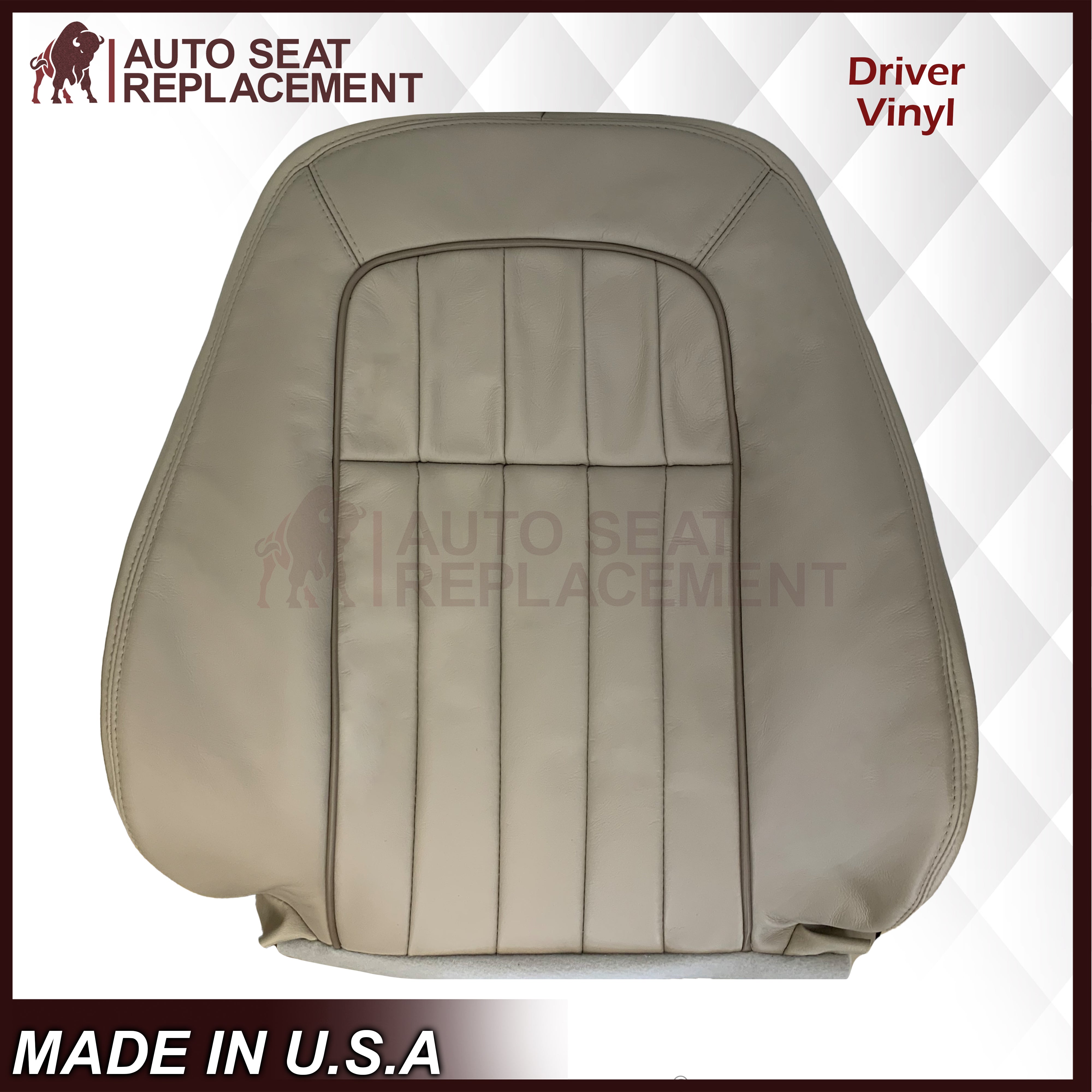 1997-2003 Jaguar XJ8 XJ6 4-Door Genuine Leather or Synthetic Leather Seat Covers - Oatmeal Beige | Premium Car Interior Upgrade for Luxury Sedans