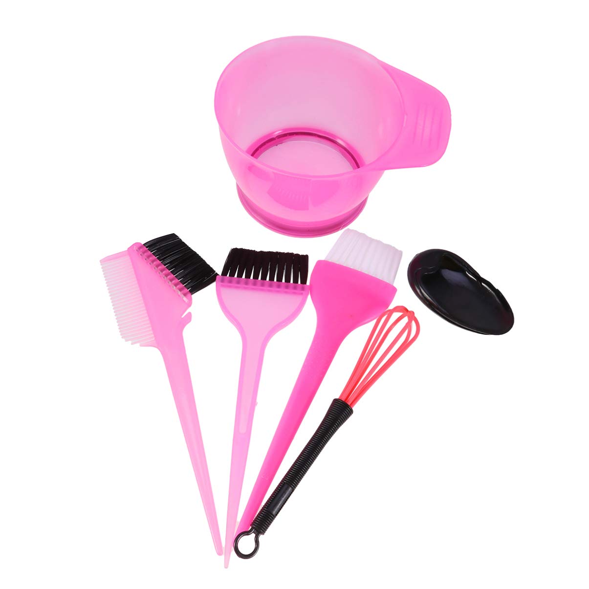 Beaupretty 6pcs Professional Hair Dye Coloring Kit with Color Bowl, Dyeing Brush & Bleach Tools - Salon & Home Hair Coloring Set for DIY Highlights, Ombre & Balayage