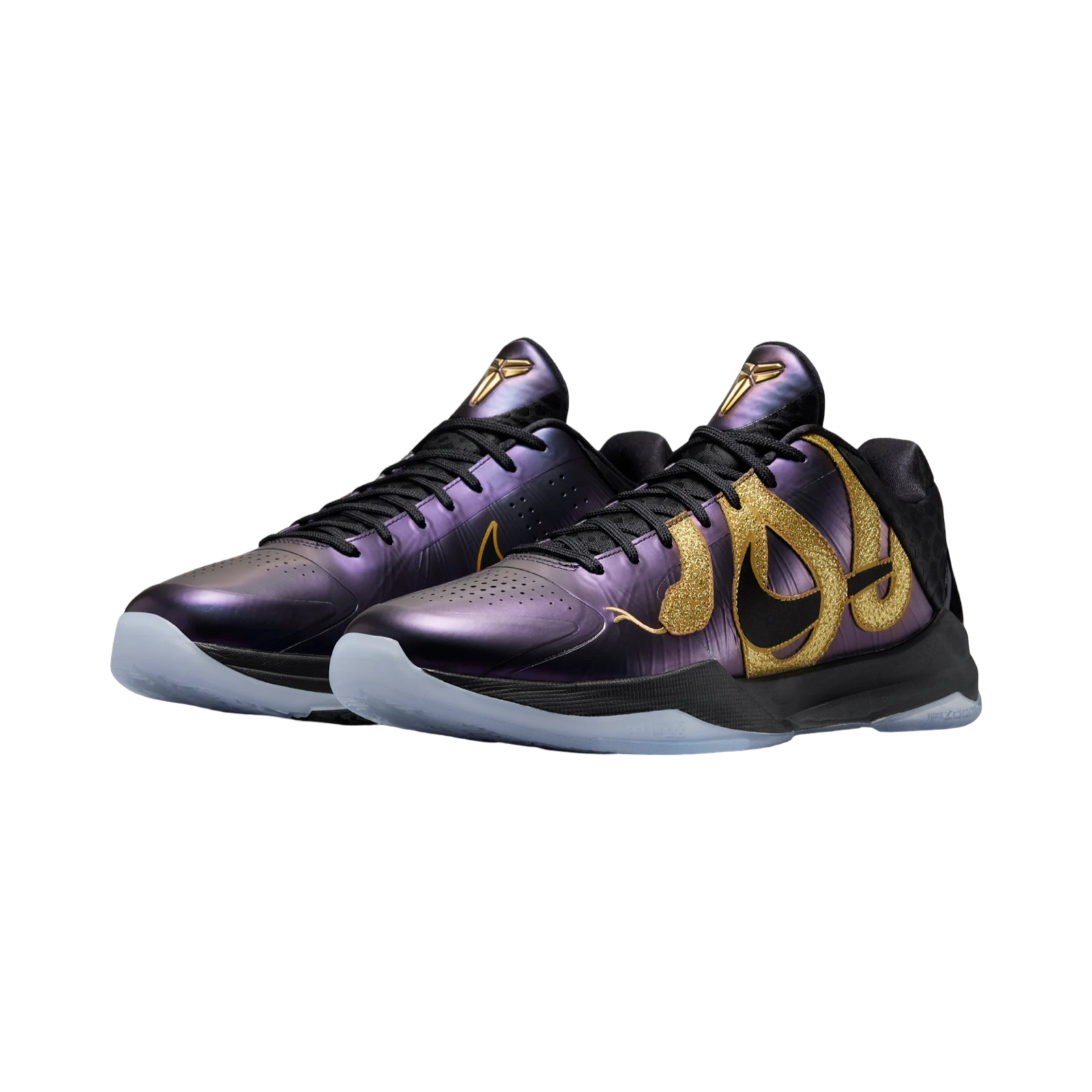 Nike Kobe 5 Protro Basketball Shoes - Eggplant/Black/Metallic Gold - High-Performance Court Sneakers for Men | Perfect for Indoor & Outdoor Games, Training, and Casual Wear