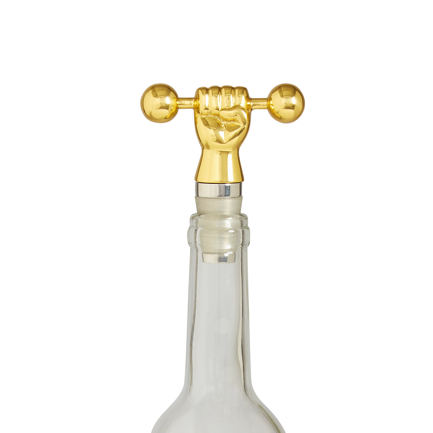 Premium Barbell Bottle Stopper - Durable Wine & Champagne Bottle Sealer for Home Bars, Parties & Gifts - Keep Drinks Fresh & Sparkling