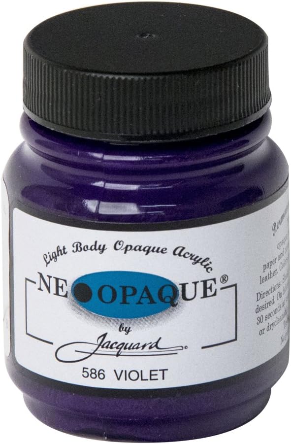 JACQUARD Neopaque Original Fabric Paint - 2.25 fl oz (66ml) - Premium Textile Paint for DIY Crafts, Clothing & Home Decor - Perfect for T-Shirts, Canvas Bags & Upholstery
