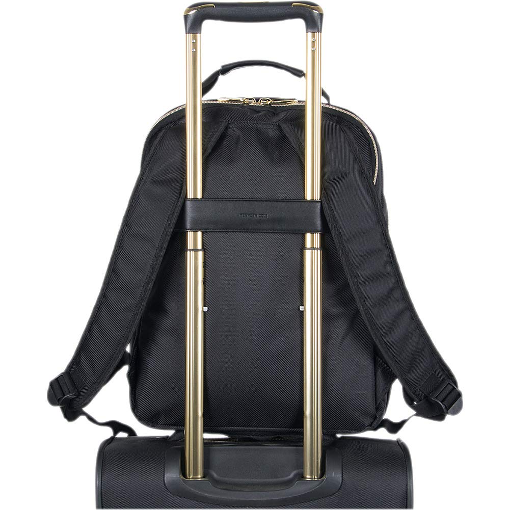 Kenneth Cole REACTION Women's Chelsea Chevron 15 Inch Laptop Tablet Backpack Navy Blue - Stylish Work Commute Travel & College School Bag for Women