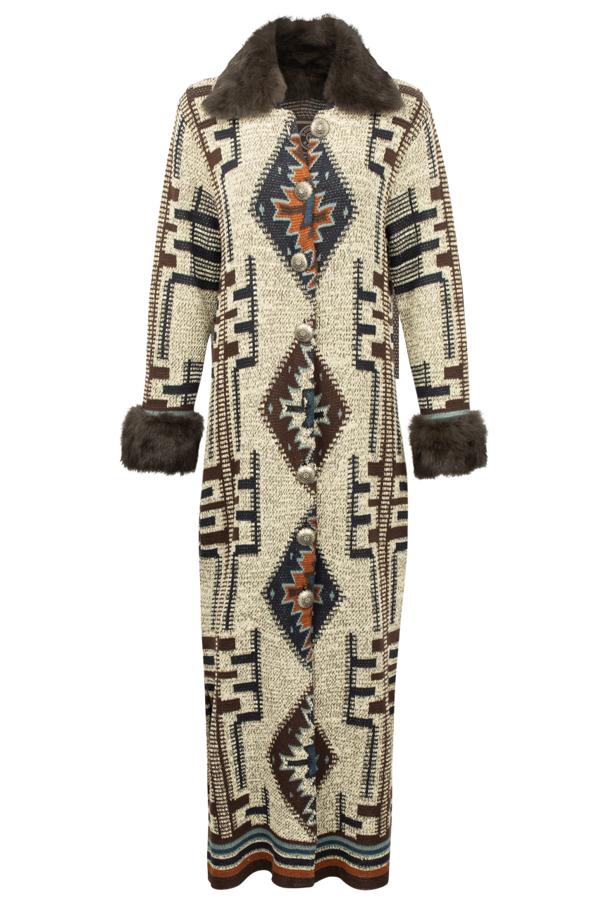 Double D Ranch Caspar Duster Coat for Women - Western Style Longline Jacket with Fringe Details | Perfect for Rodeo, Country Music Festivals & Outdoor Adventures