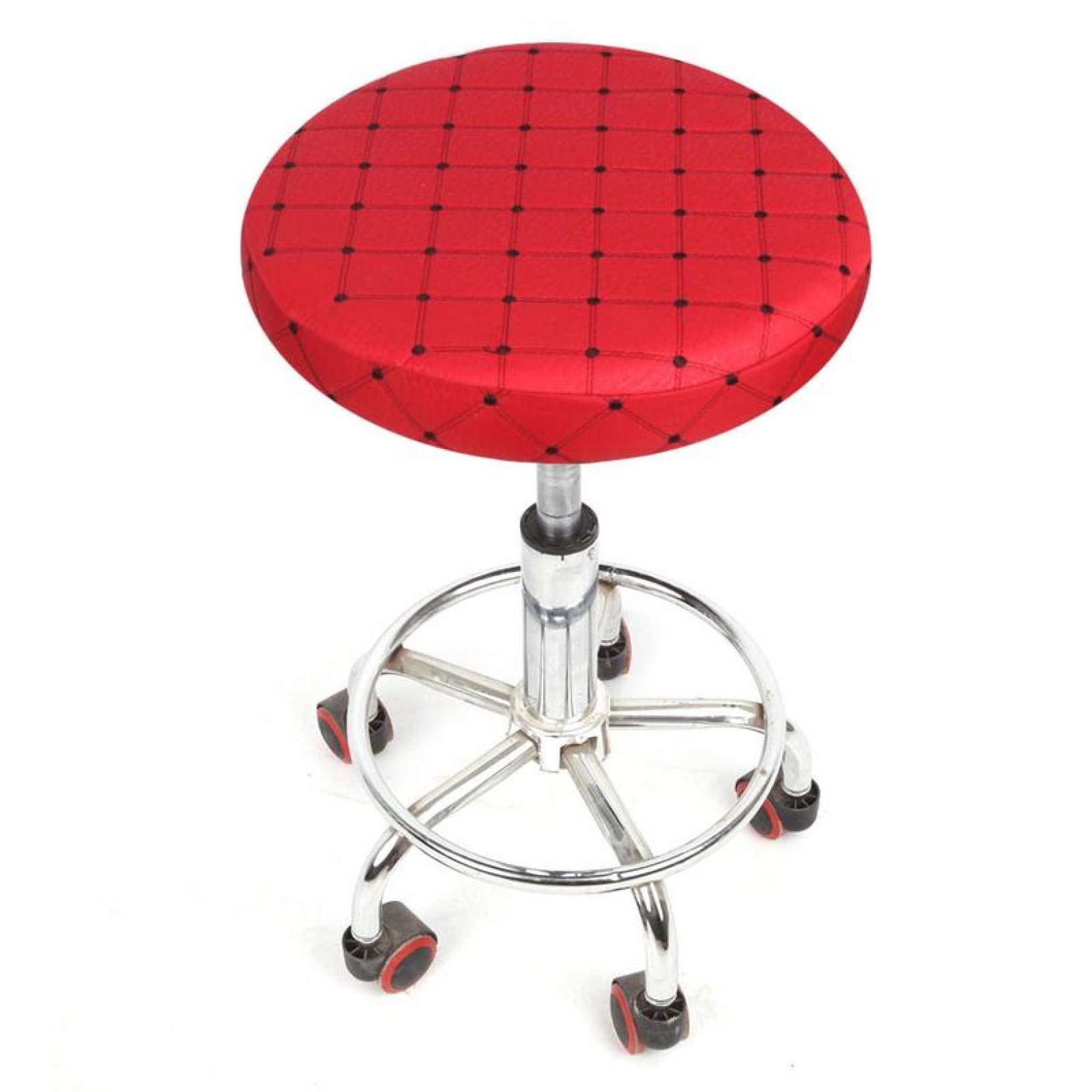 KKONION Stretch Removable Round Chair Cover - Spandex Elastic Bar Stool Slipcover - Universal Dustproof Seat Cushion Cover for Dining, Kitchen, Office & Patio Furniture Protection
