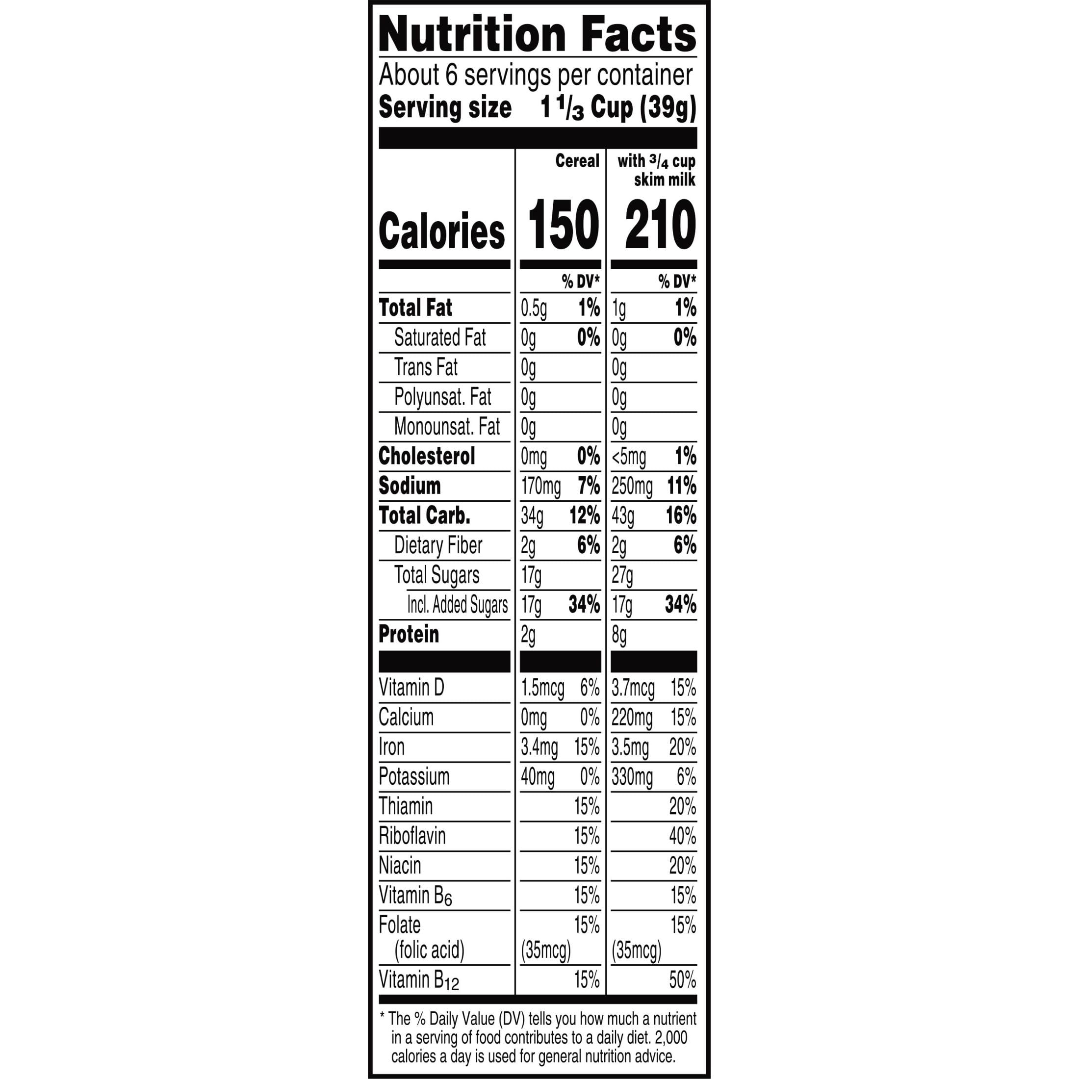 Kellogg's Peeps Breakfast Cereal with Marshmallows - 8oz Box | Kids Easter Snacks & Morning Meal | 8 Essential Vitamins & Minerals | Great for School Lunches, Holiday Treats & Family Breakfasts