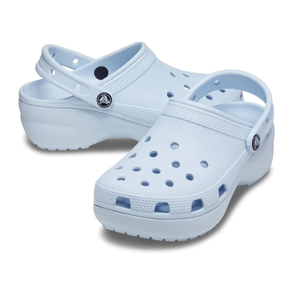 Crocs Women's Classic Platform Clog - Comfortable Slip-On Shoes for Women, Lightweight & Cushioned - Perfect for Casual Wear, Work, and Outdoor Activities