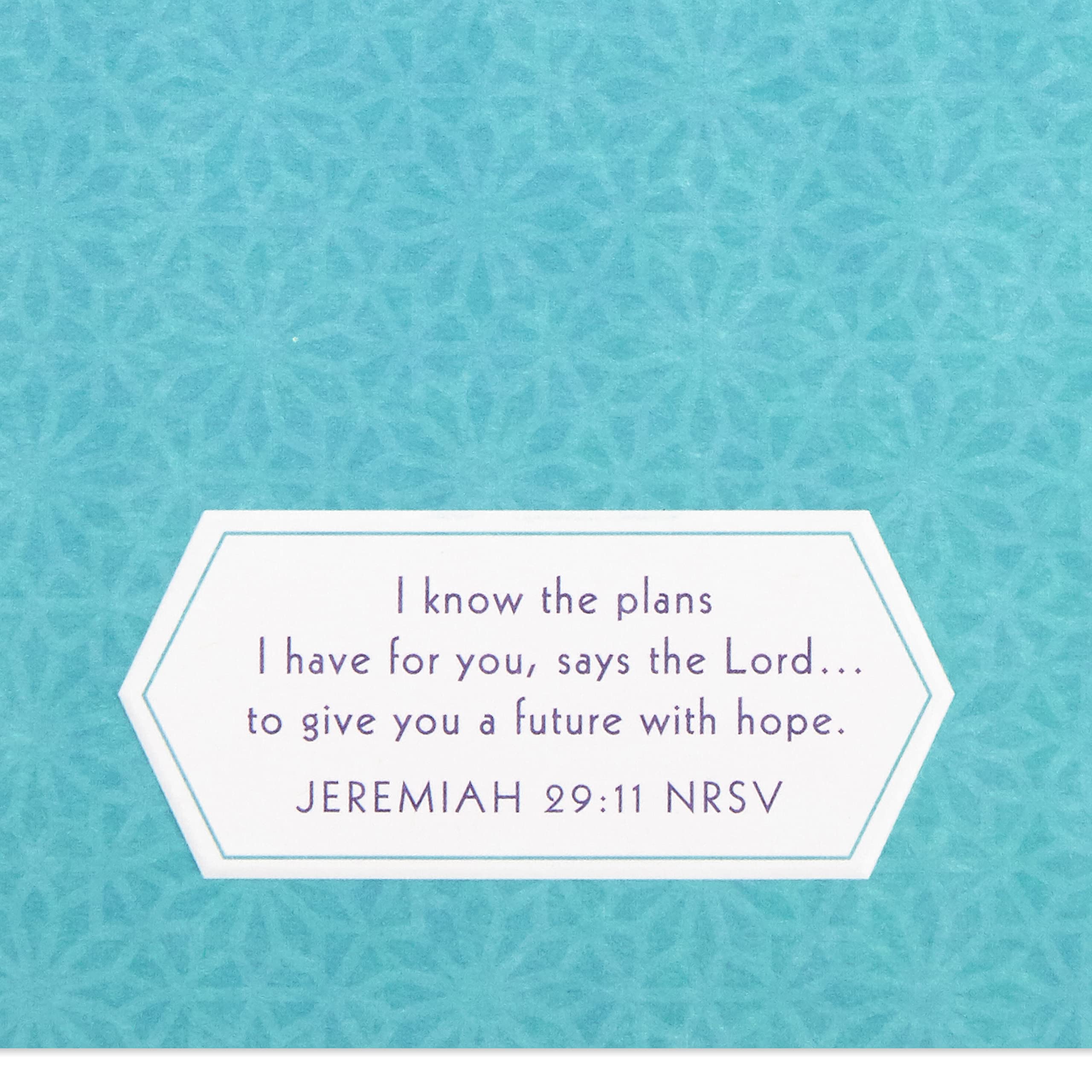 DaySpring Religious Graduation Card with Prayer - Inspirational Christian Graduation Greeting Card for High School & College Graduates - Perfect for Commencement Ceremonies & Graduation Parties