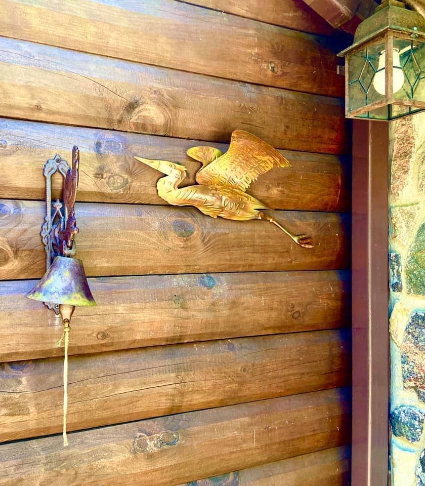 Elegant Hanging Heron Decor - Handcrafted Wall Art for Home & Office - Perfect for Living Room, Bedroom, or Garden Decoration