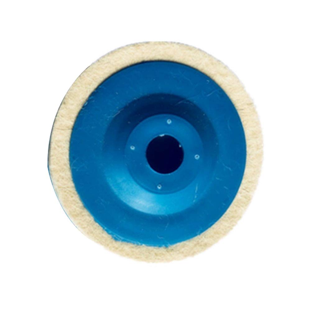 4 Inch 100mm Round Wool Buffing Pad Polishing Wheel Set - Felt Buffer Disc for Angle Grinder (Blue) - Perfect for Metal Polishing, Car Detailing & DIY Projects