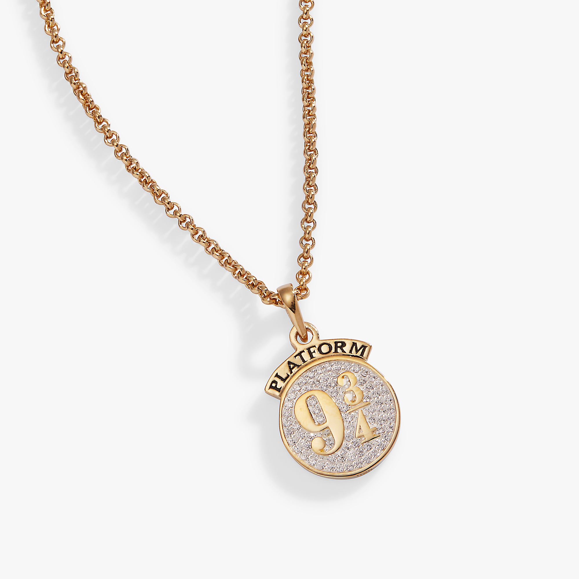 Harry Potter™ Platform 9 ¾ Necklace - Hogwarts Express Charm Pendant for Fans - Perfect for Cosplay, Gift Giving & Wizarding World Collectors