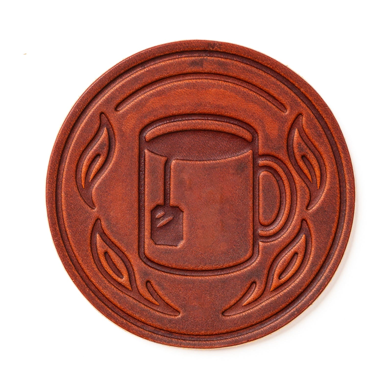 Premium Leather Coasters Set of 4 - Absorbent & Durable Drink Coasters for Coffee, Tea, Wine & Beverages - Perfect for Home, Office & Restaurant Use