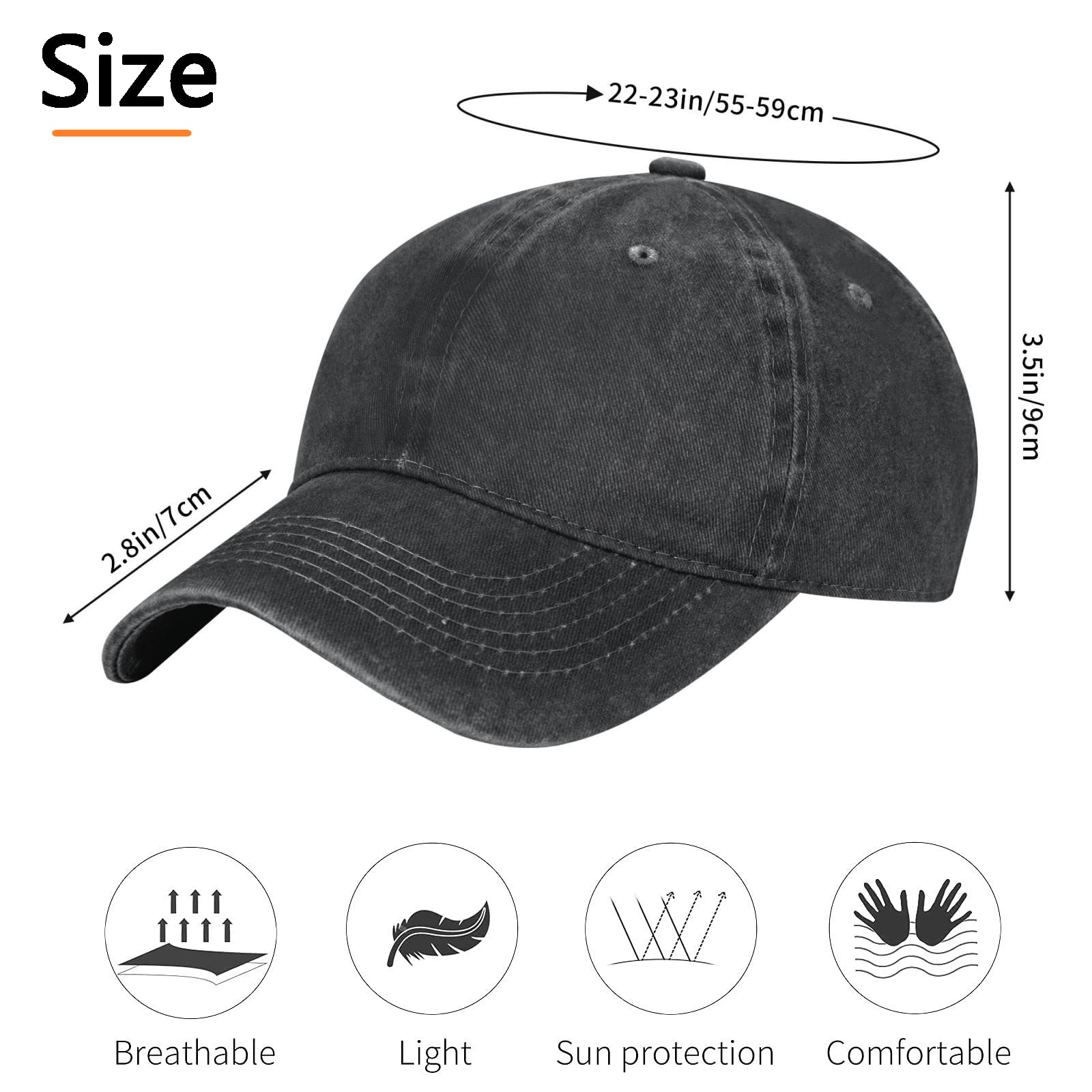 Custom Baseball Caps for Men & Women - Personalized Text & Photo Trucker Hats - Adjustable Snapback Hats for Sports, Outdoor & Casual Wear