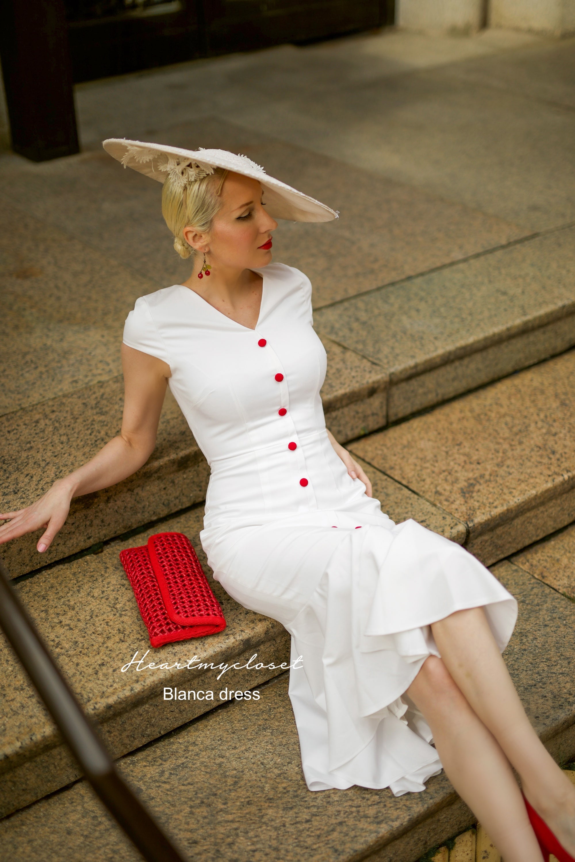 Vintage 1950s Mermaid Wiggle Dress - Retro Pin Up Style Party Cocktail Dress for Women | Perfect for Halloween, Cosplay, and Themed Parties