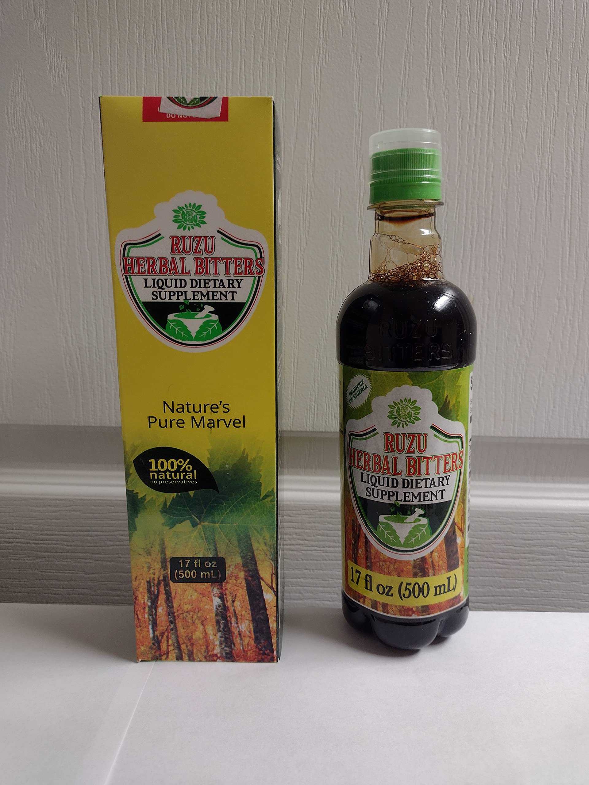 Ruzu Herbal Bitters 500ml - Natural Digestive Aid & Liver Support Supplement | Perfect for After Meals & Detox Routines