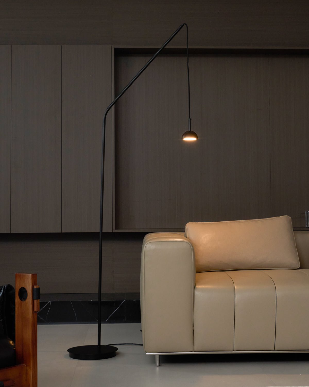 Cupolina Modern Floor Lamp - Adjustable LED Standing Light for Living Room, Bedroom & Office - Dimmable Brightness & Energy Efficient Lighting for Home Decor