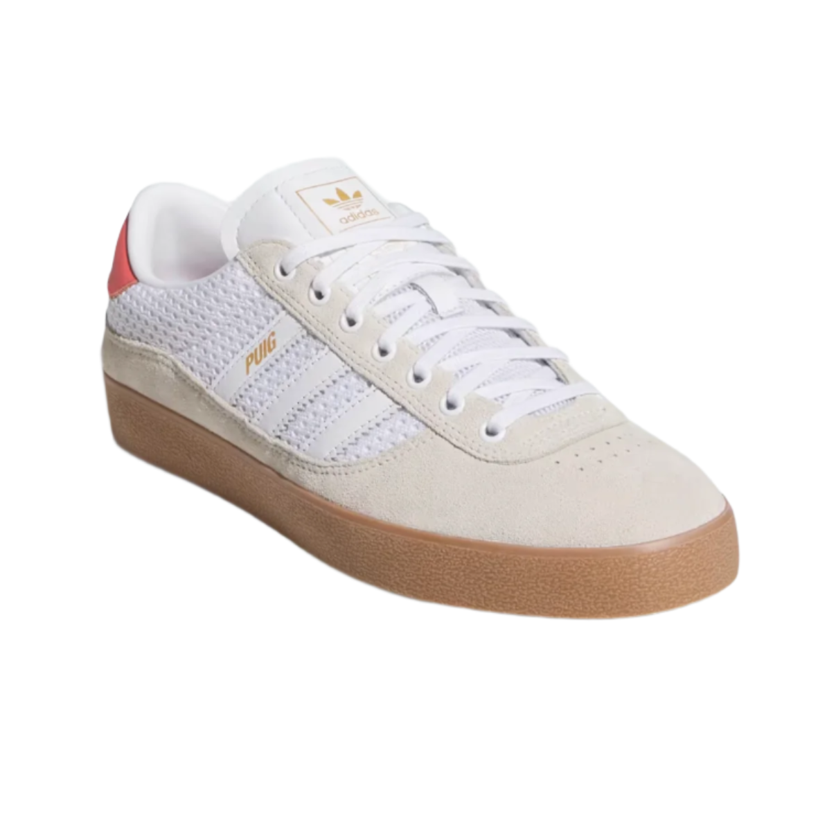 Adidas Puig Indoor Sneakers - Wonder White, Cloud White & Gum - Comfortable & Stylish for Gym, Workouts & Casual Wear