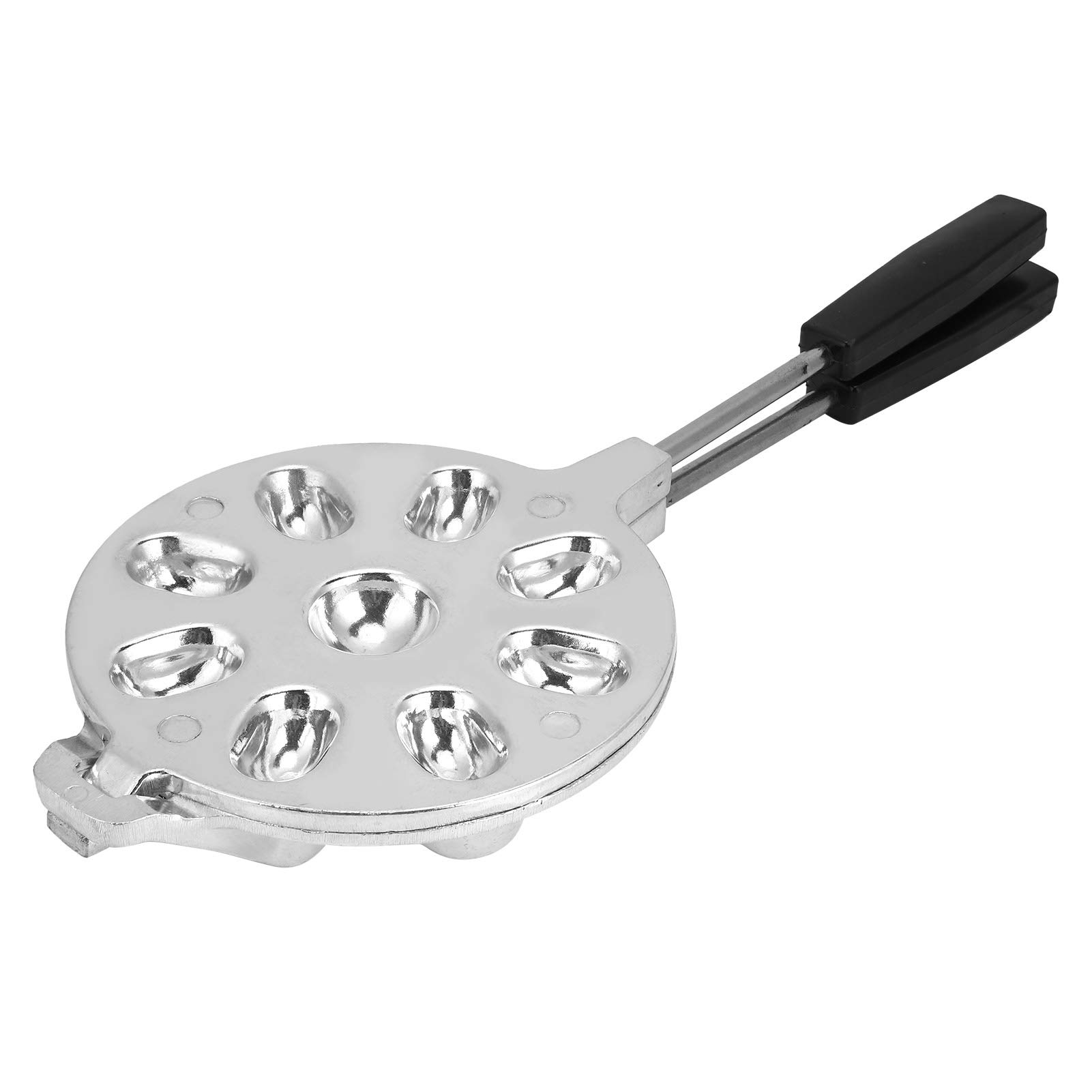 15.5cm Diameter Non-Stick Waffle Baking Mold - Silver Premium Kitchen Tool for Home & Restaurant Use - Perfect for Waffles, Pancakes, and Desserts