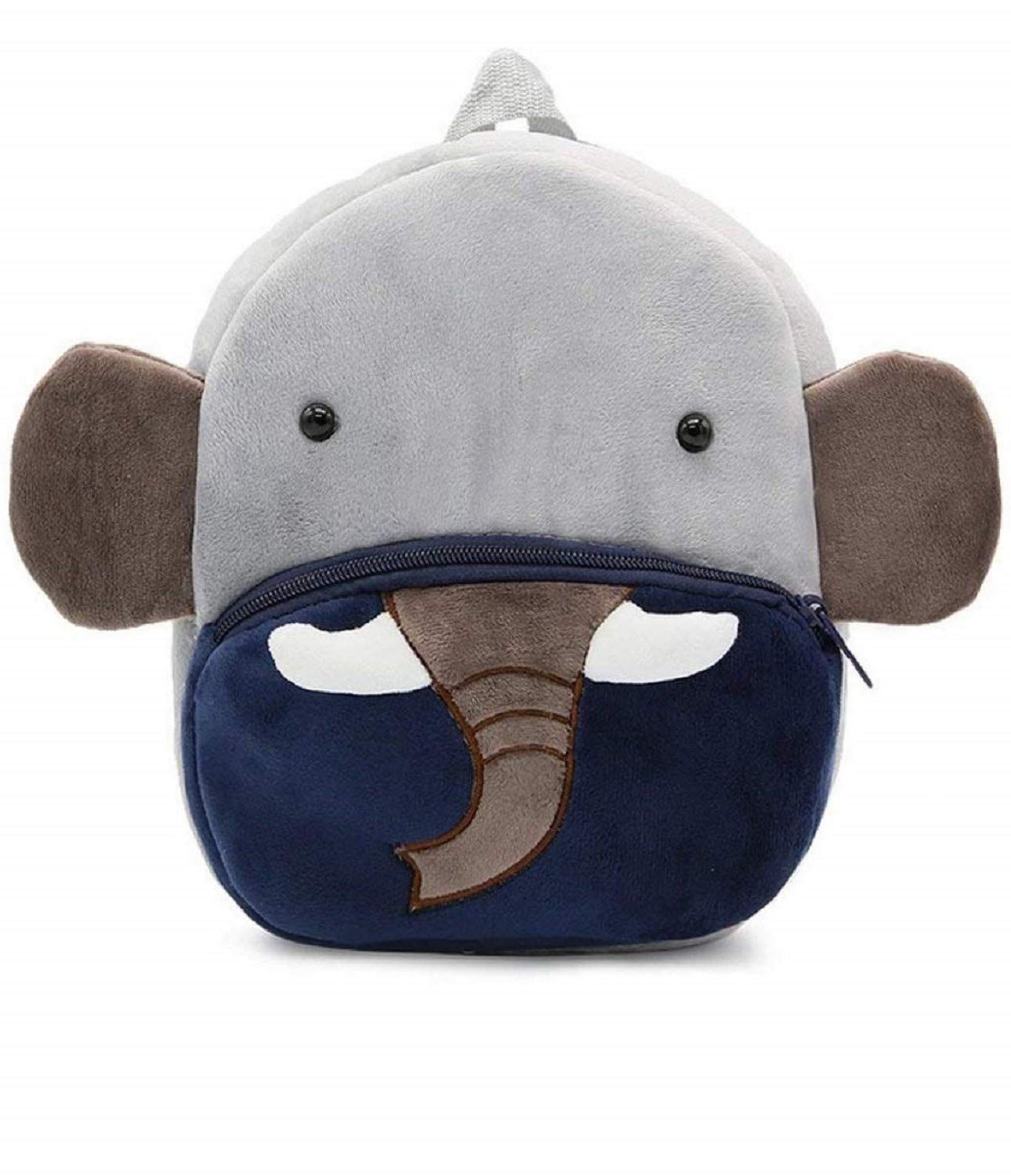 Blue Tree Kids School Backpack Set - Soft Plush Cartoon Backpack & Mini Travel Bag for Boys & Girls (Elephant & Panda Design) - Perfect for School, Daycare & Family Trips