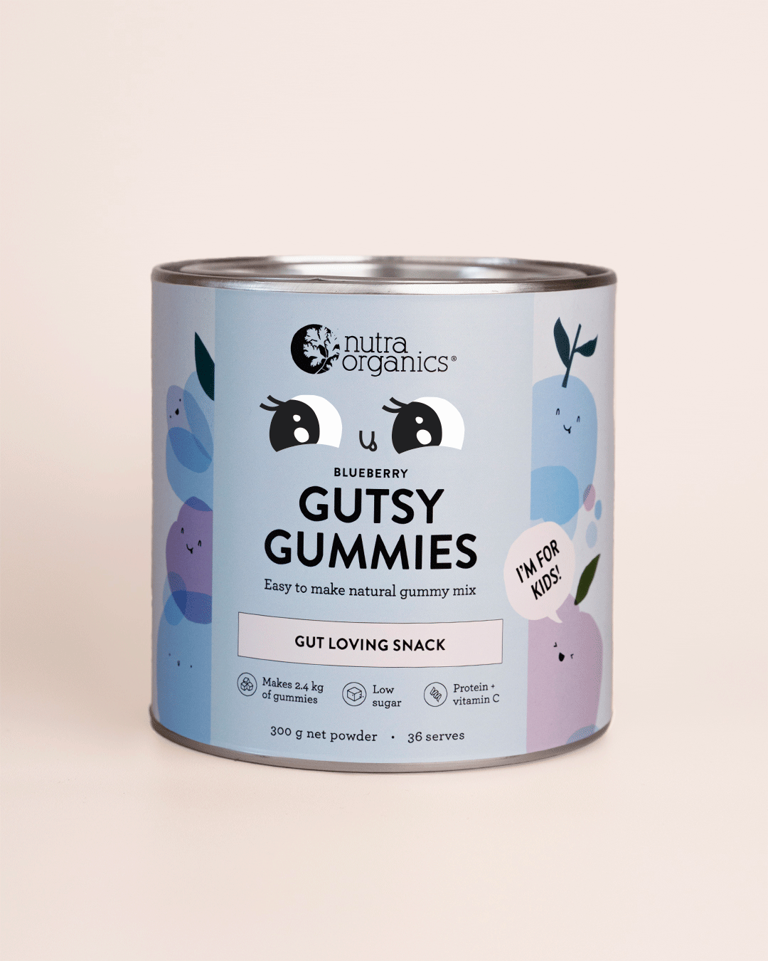 Gutsy Gummies Blueberry - Delicious Blueberry Flavored Gummy Vitamins for Kids & Adults - Perfect for Daily Nutrition & Immune Support