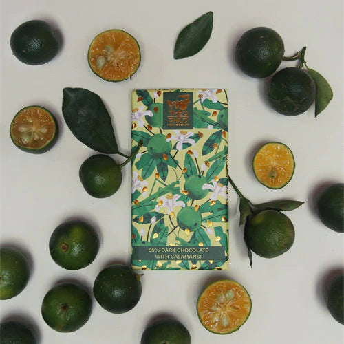 Theo & Philo 65% Dark Chocolate with Calamansi - Premium Filipino Citrus Chocolate Bar for Gifting & Dessert Lovers