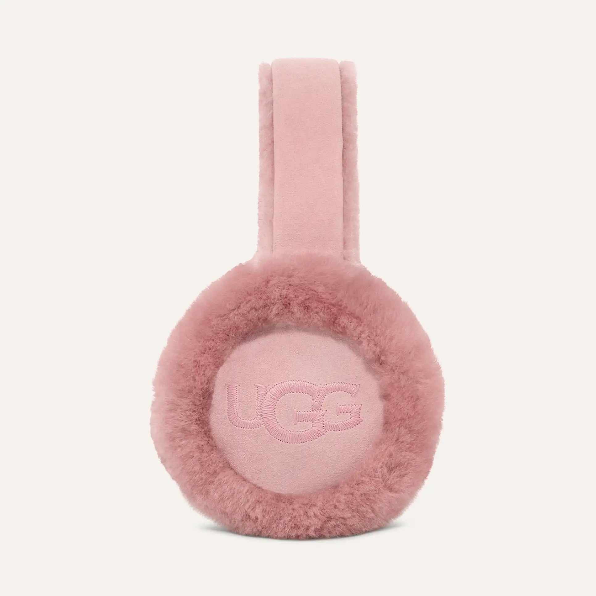 UGG Women's Sheepskin Embroidered Earmuffs - Winter Warm Fleece Lined Ear Muffs for Cold Weather - Perfect for Outdoor Activities, Skiing, and Snowboarding