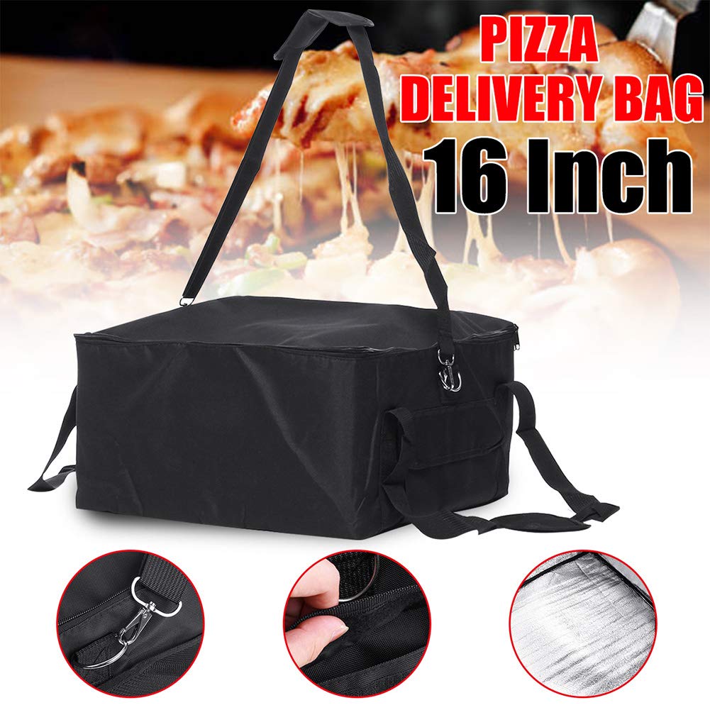 16 Inch Extra Large Insulated Pizza Delivery Bag - Thermal Food Carrier for Takeout, Catering & Party Serving - Perfect for Restaurants, Food Trucks & Home Use