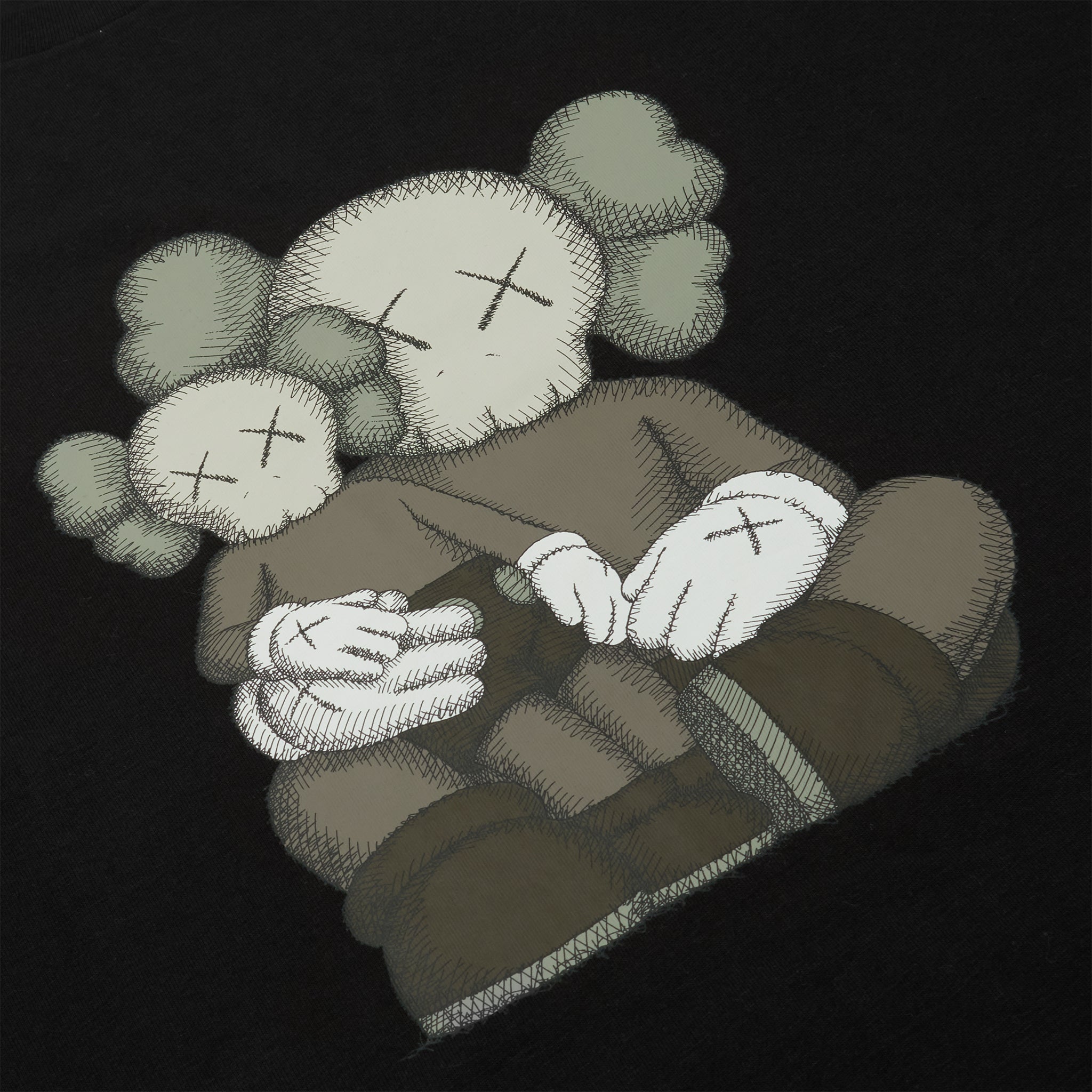 Kaws x Uniqlo UT Graphic Black T-Shirt for Men - Limited Edition Cotton Tee with Unique Artwork | Perfect for Streetwear, Casual Outfits & Collector's Item