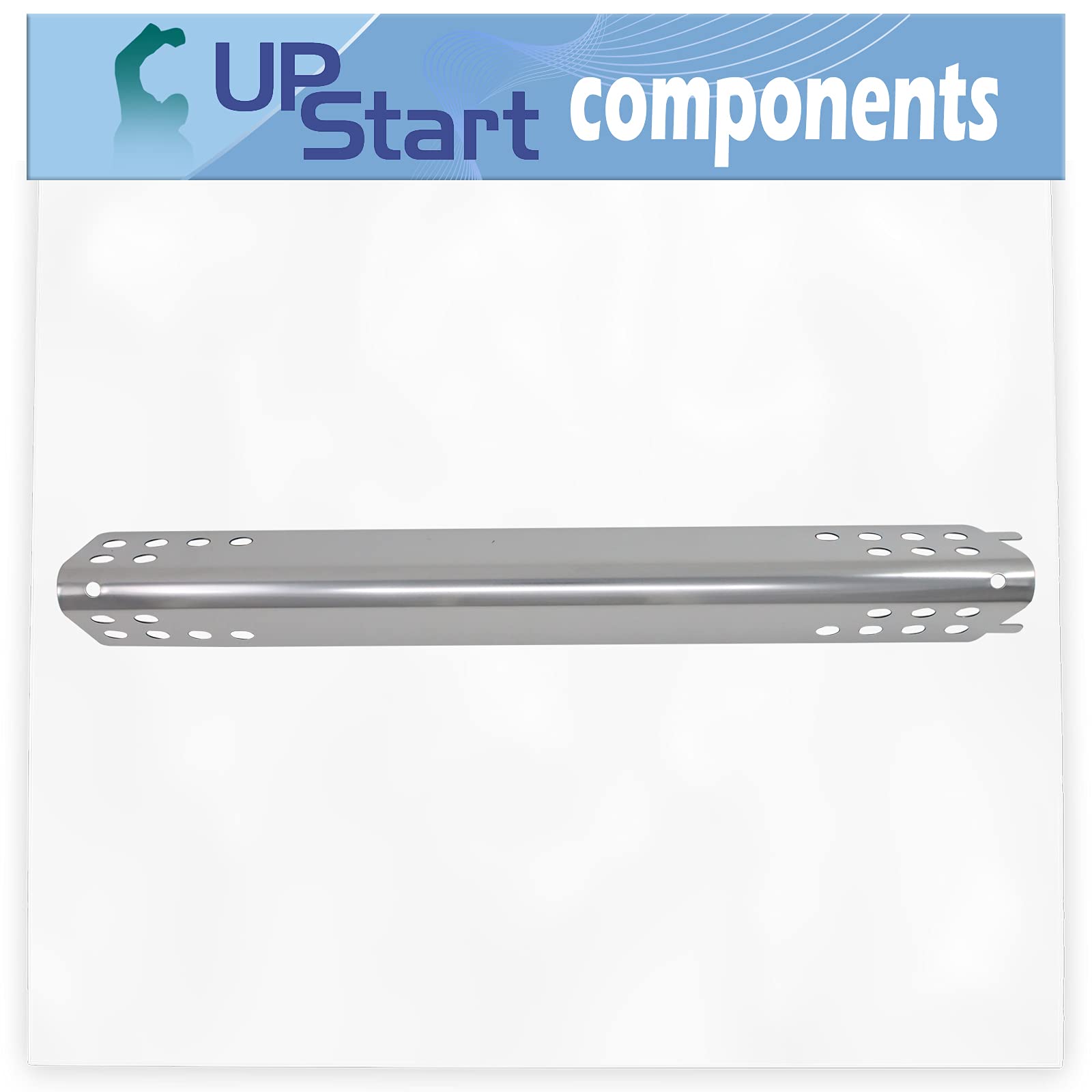 2-Pack Stainless Steel BBQ Grill Heat Shield Plate for Char-Broil 463645015 - Replacement Flame Tamer, Guard & Deflector | Compatible with 15