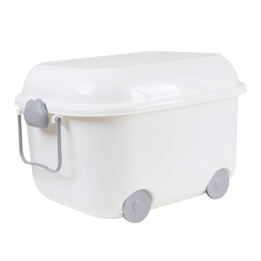 Cabilock Plastic Storage Bins with Lids - Organizer for Closet, Office & Playroom