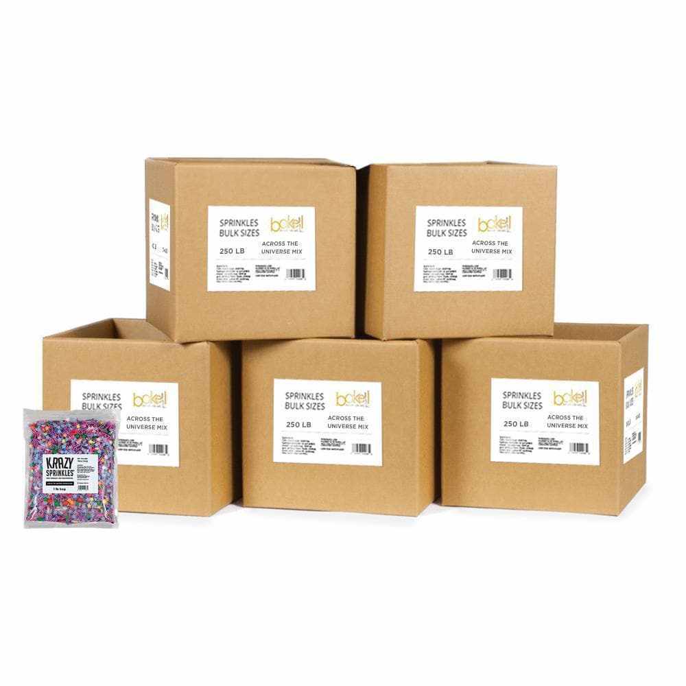 Across The Universe Sprinkles Mix - Bulk Sizes by the Case | Perfect for Cake Decorating, Cupcake Toppings & Dessert Garnishing