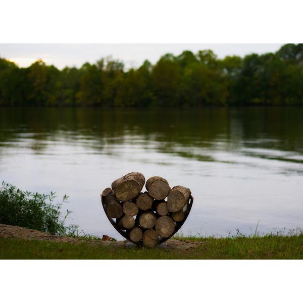 Fire Pit Art Wings Of Flight WOF - Outdoor Decorative Metal Fire Pit for Backyard, Patio & Garden - Perfect for Camping, Bonfires & Cozy Evenings