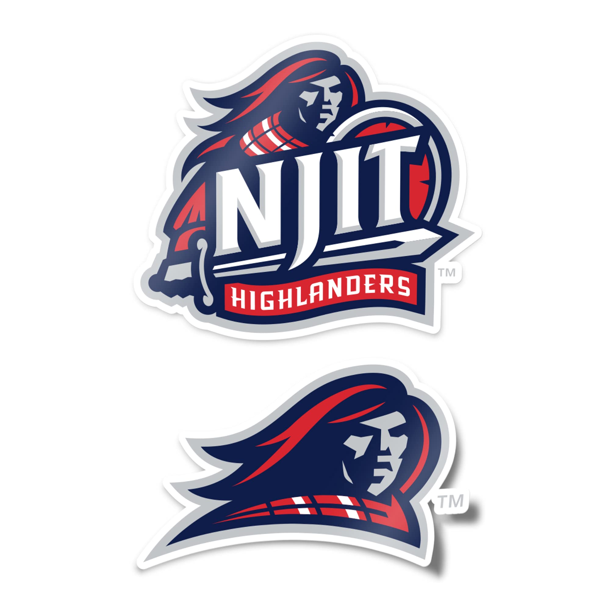 NJIT Highlanders Vinyl Decal Sticker Set - 4 Inch Waterproof Desert Cactus Design for Laptop, Water Bottle, Car & Scrapbook | Perfect for College Students, Alumni & Fans | School Spirit & DIY Crafts