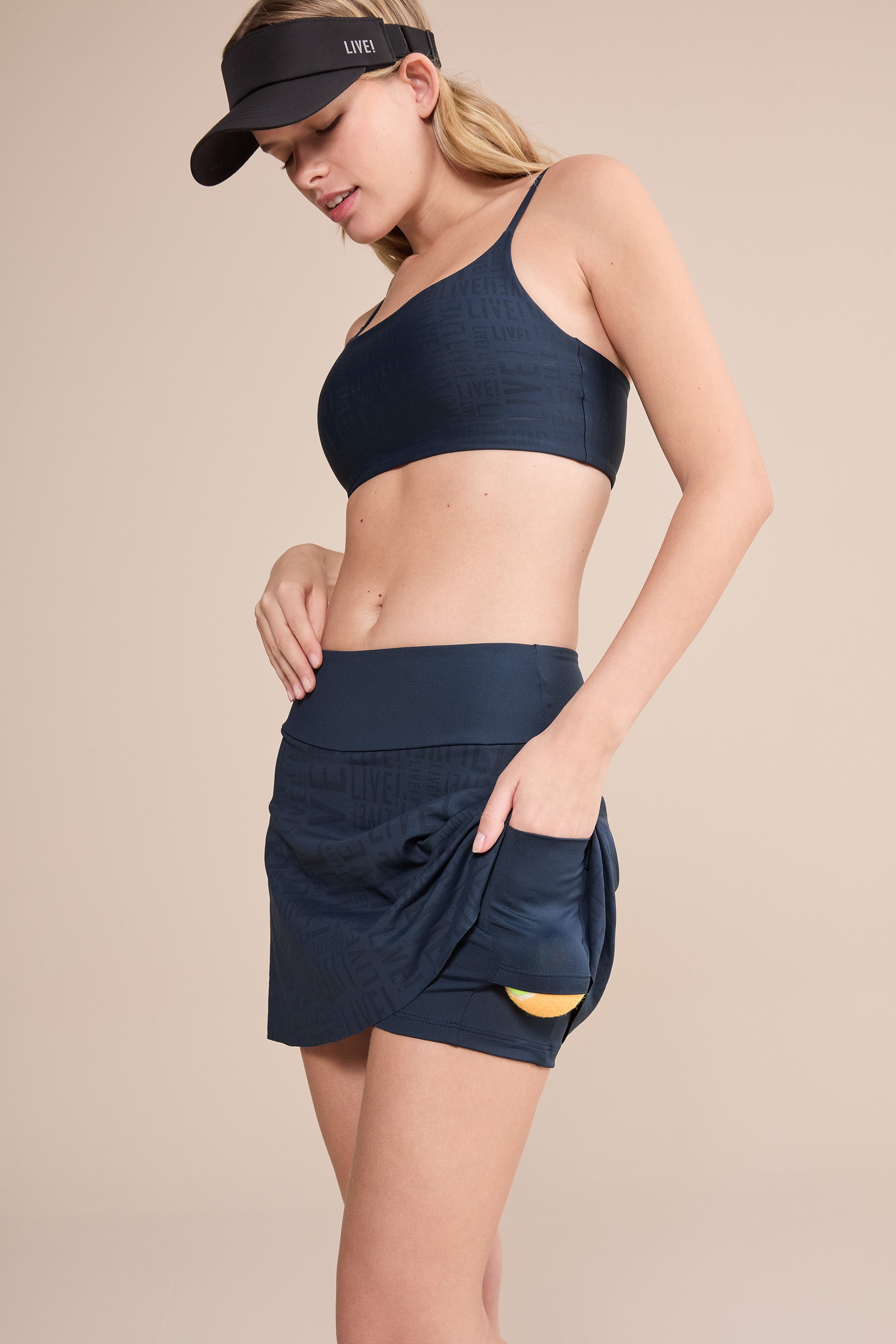 Live! Sense Pro® Skirt - Women's High Waist Flowy Midi Skirt with Pockets | Perfect for Work, Date Night & Summer Outfits