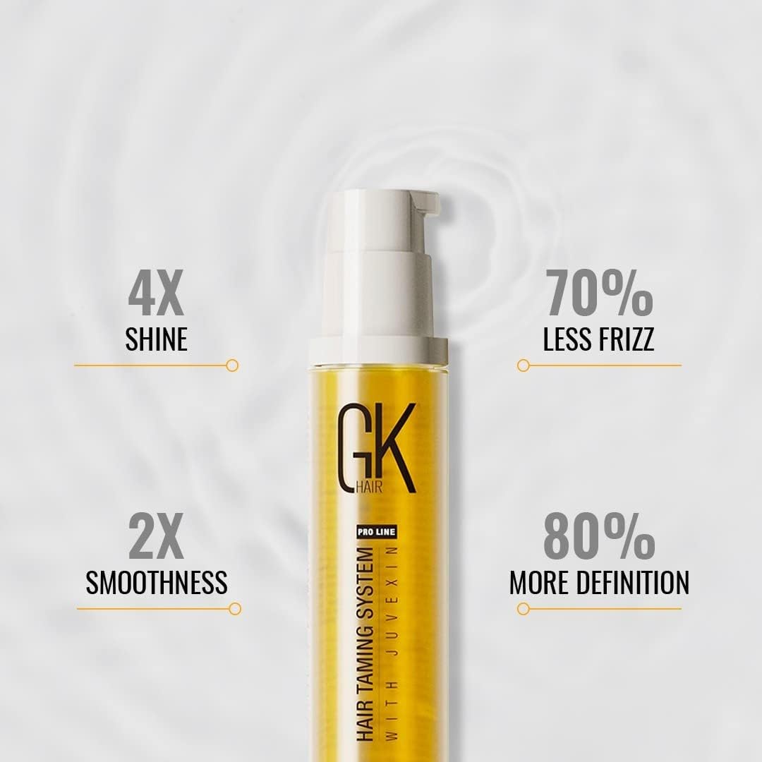 Global Keratin GK Hair Moisturizing Shampoo & Conditioner Set 1000ml with Organic Argan Oil Serum 10ml - Frizz Control, Dry & Damaged Hair Repair - Perfect for Daily Hair Care & Salon-Quality Results at Home