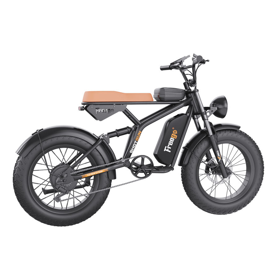 Freego F1 Pro Fat Tire Electric Bike for Adults - 7 Speed Gears, 750W Motor, 48V Battery - Perfect for Off-Road Trails, Beach Riding & Mountain Adventures