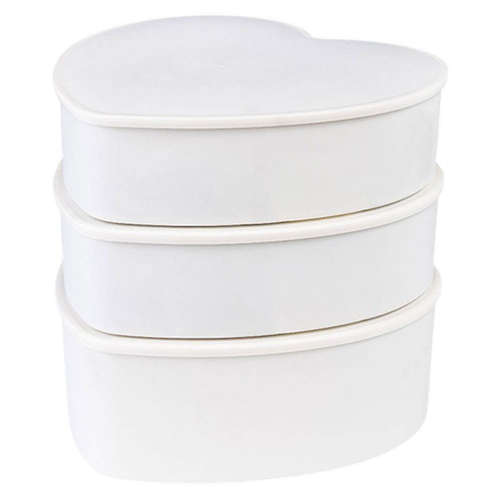 Cabilock 3-Piece Compartment Organizer Box - Drawer Storage for Panties, Socks & Underwear - White Plastic Desk & Closet Organizer - Perfect for Bedroom, Office & Travel Organization