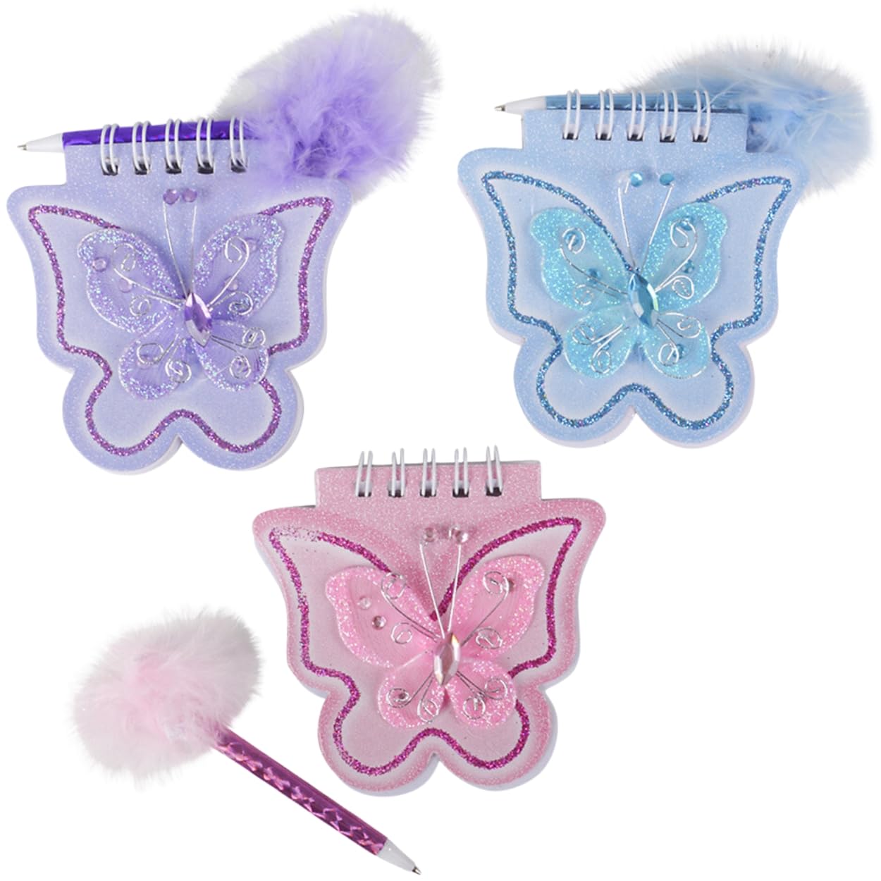 Butterfly Notepad and Pen Set - Cute Stationery Gift for Women, Girls, Students - Perfect for Journaling, Note Taking, School & Office Use