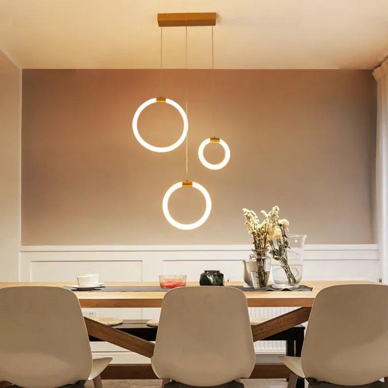Ring Shaped LED Ceiling Light - Modern Dimmable Fixture for Dining Room, Kitchen, Bedroom | Energy Efficient & Stylish Home Lighting