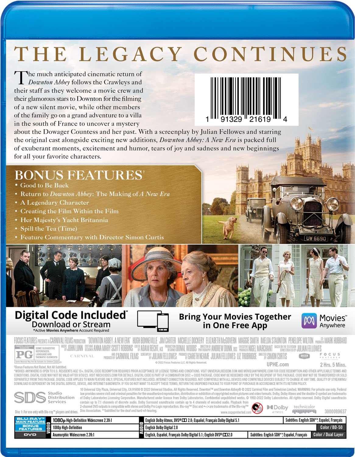 Downton Abbey: A New Era - Digital & Blu-ray 2-Disc Set | Official Movie | Period Drama | Perfect for Movie Nights & Gifts