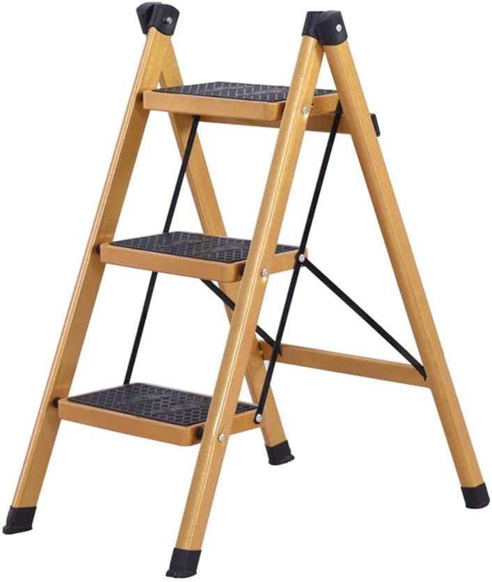 Foldable Step Stool for Indoor Plants - Multifunctional Decorative Display Stand for Home, Garden, or Office - Yellow (Color A/B) - Perfect for Reaching High Shelves, Watering Plants, or Displaying Decor