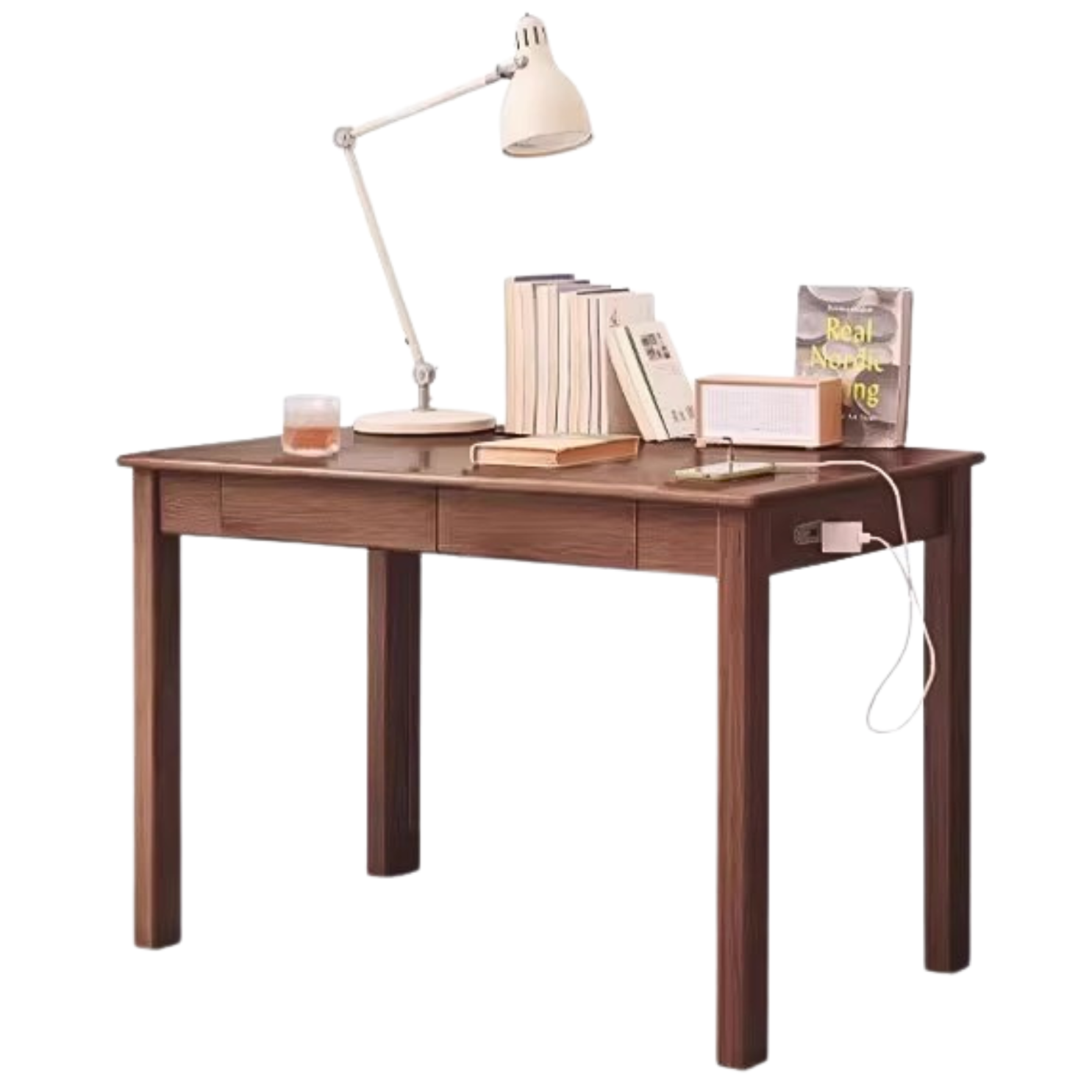 out of stock 47.2x25.6x29.5 inch / 120x65x75сm / walnut color / Oak Desk two drawers