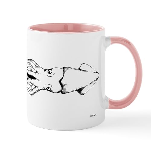 White/Pink Inside - The Love Squid Mug
